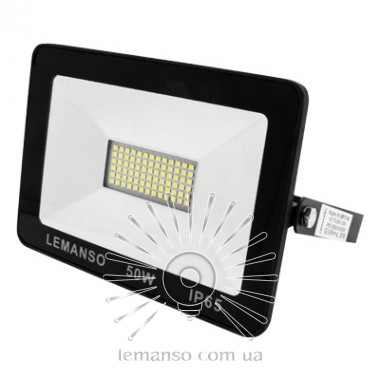 Прожектор 70W 6500K IP65 4200LM LEMANSO чорний ПОСЕЙДОН