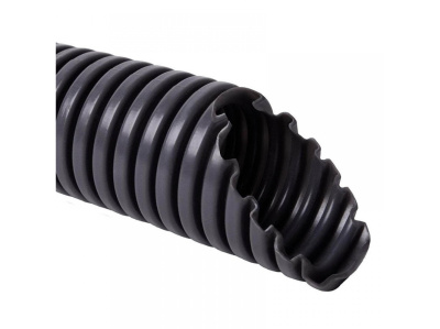Гофро-шланг пл-мет.16 ПВХ УФ-стійка чорна KOPOS