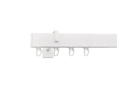 Карниз Профільний SQUARE LINE білий одинарний 2.4 заглушка