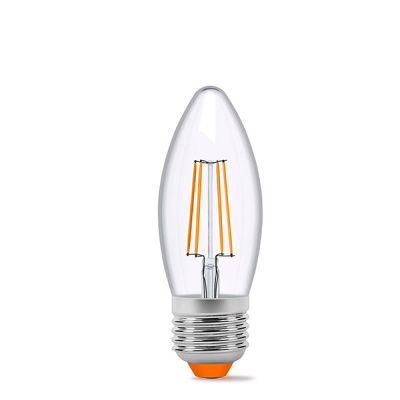4W E27 4100K 220V  лампа  Filament C37F  LED  VIDEX