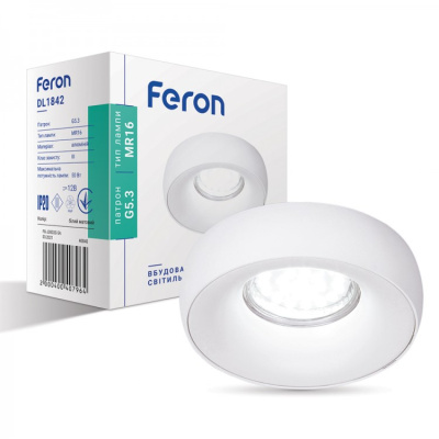 Вбудований світильник Feron DL1842 білий 