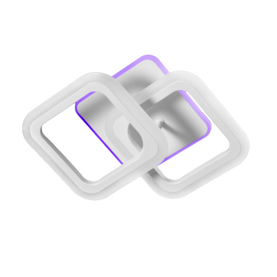 Люстра LED Свет SY-5330/2A WH+RGB біла з пультом 72W+28W