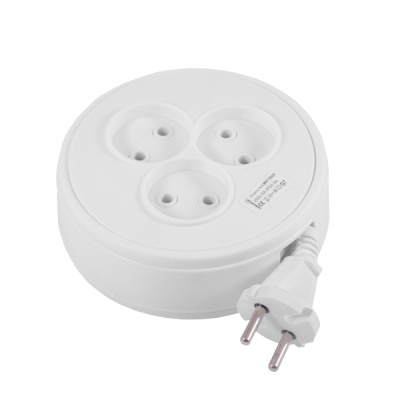 Продовжувач -котушка*3 5м б/з 6A Lemanso