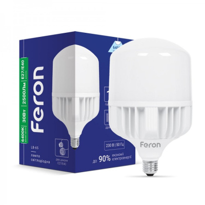 Е-40{Е27} 30W 6400K LED 230V 2500Lm Лампа світодіодна Ферон