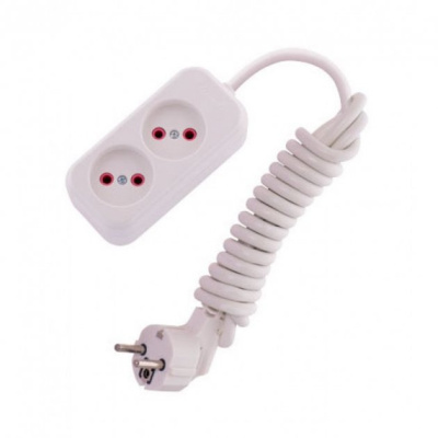 Продовжувач 2гнізда 2м без/з  Lemanso