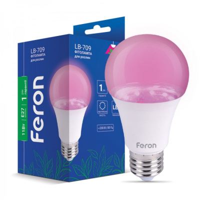 Лампа фіто A60 E27 11W 230V Feron LB-709