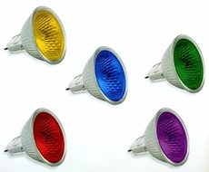 MR-16 12v 50w  DELUX галог черв.