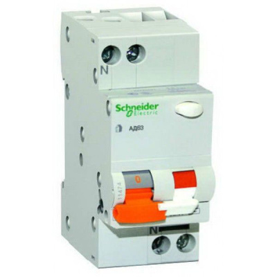 Диф.викл нагрузки АД63 2пол. 40А C  300mA,SCHNEIDER