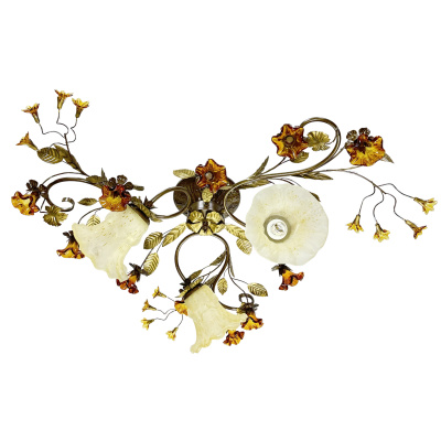 Люстра класична стельова RAINBOW коричнева-патина на 3 лампи 1101/3