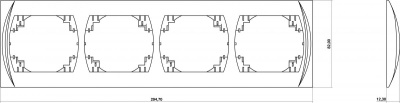 Рамка 4-а біла LOGO (00170)