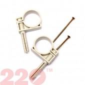 Кріплення для труб і кабеля D32-34мм з забивн.шурупом25