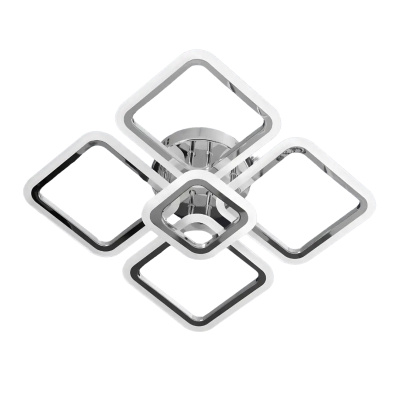 Люстра LED Свет SY-5330/4+1CR- срібна з пультом 102W