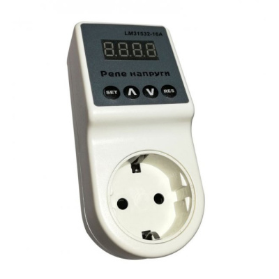 Реле напруги в розетку Lemanso Щит