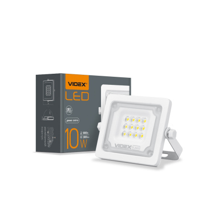 Прожектор 10W 230V 5000K IP65 WHITE VL-F2e-105W VIDEX