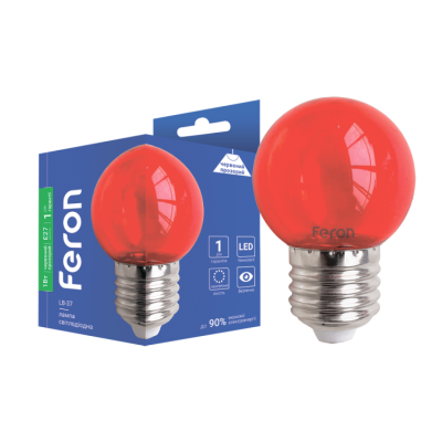 G45 Е27 1W LED 230V Лампа світодіодна Ферон