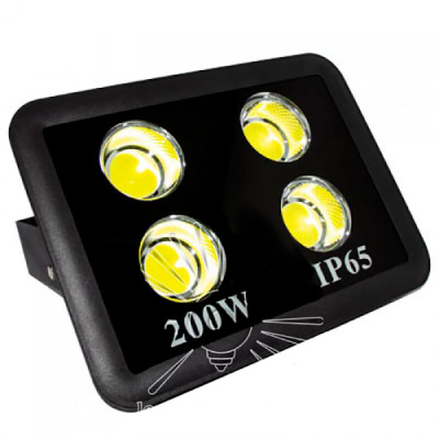 Прожектор  200W 6500K IP65 18000LM  LEMANSO чорний