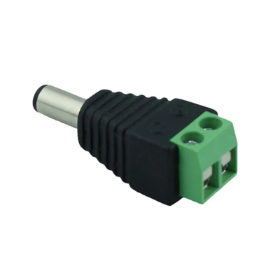 Штекер живлення DC 5.5/2.1mm з клемами Lemanso/затискач дротів під болти